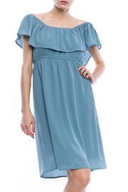  Blue Ruffle Dress