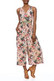  Peach Floral Jumpsuit