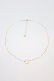  Gold Open Circle Necklace