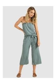  Strapless Frayed Jumper