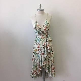  Floral Wrap Sundress
