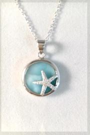  Larimar Starfish Necklace