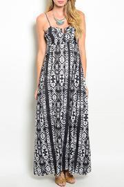  Tribal Print Maxi Dress
