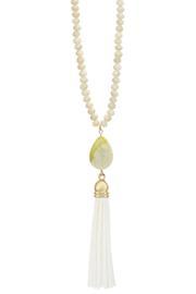  Stone Tassel Necklace