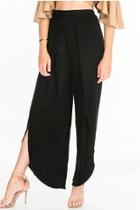  Suede Draped Pants