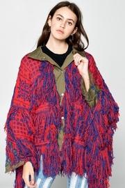  Shaggy Multicolor Knit-coat