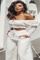  All-white Crochet Top