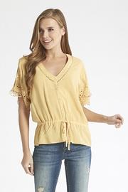  Marnie Overdyed Lace Sleeve Top