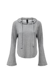  Bell Sleeve Cropped Hoodie