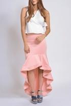  Pink Flounce Skirt