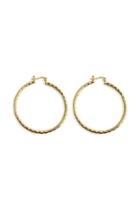  Golden Textured Hoops