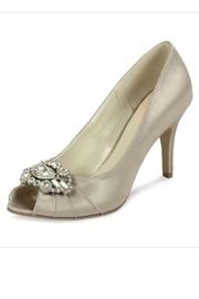  Tender Taupe Satin Shoes