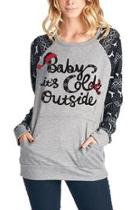  Holiday Print Sweater