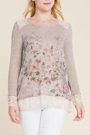  Floral Embellished Top