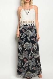  Feather Print Skirt