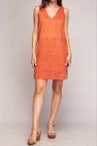  Sueded Shift Dress