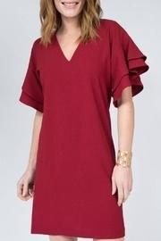  V-neck Dress With Ruffle Sleeves
