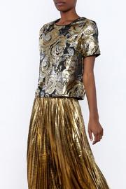  Metallic Evening Blouse