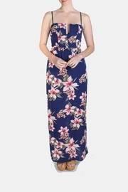  Indigo Corset Maxi Dress