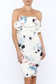  White Floral Bodycon Dress