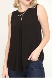  Black Keyhole Blouse