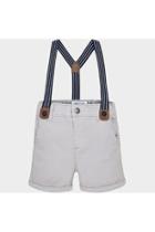  Grey Suspender Shorts