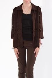  Brown Cut-out Jacket