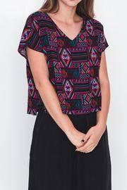  V-neck Drop-shoulder Top