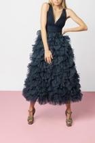  Blue Tulle Gown