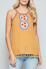 Embroidered Halter Tank