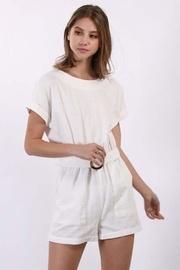  White Linen Romper
