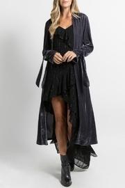 Velvet Trench Cardigan