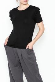  Black Ruffle Tee