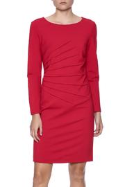  Red Side Burst Dress