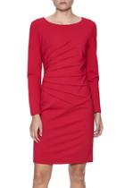  Red Side Burst Dress