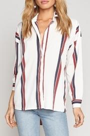  Striped Oversized Blouse