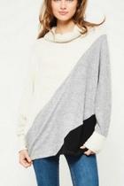  Color-block Brush-knit Top