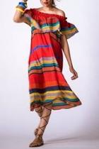  Sindoor Stripe Dress