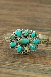 Flower Turquoise Cuff