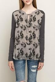  Flock Print Top