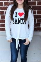  Santa Tie Sweatshirt