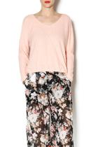  Pink V Neck Sweater