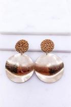  Wicker Circle Earrings