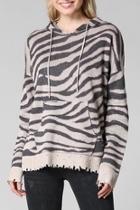  Zebra Hooded Sweater