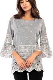  Eyelit Bell Blouse