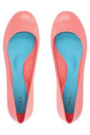  Taylor Ballet Flats-coral Size 6