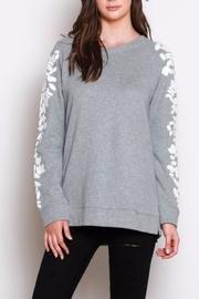  Sleeve Detail Sweatshirt