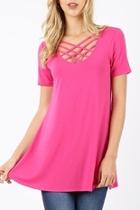  Pink Strappy Tunic