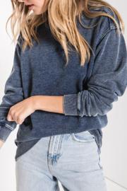  Knit Denim Pullover