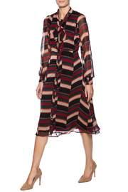  Geo Print Chiffon Dress